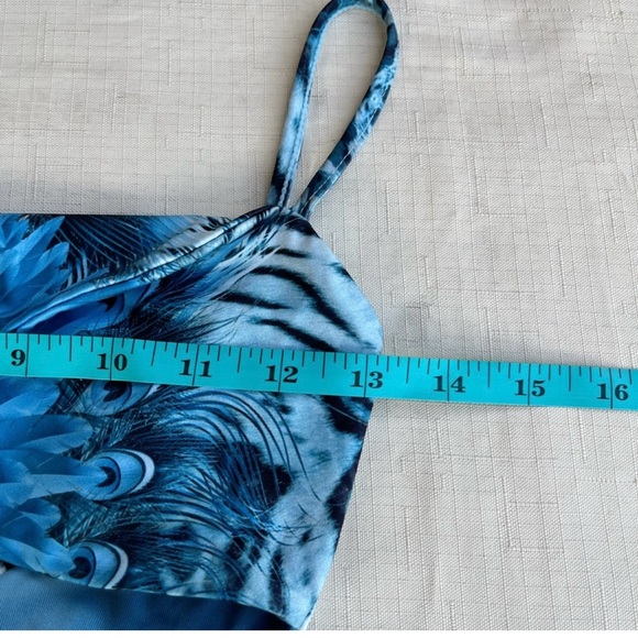 Tiger Mist Blue Leopard Print Mini Dress - Picture 4 of 8